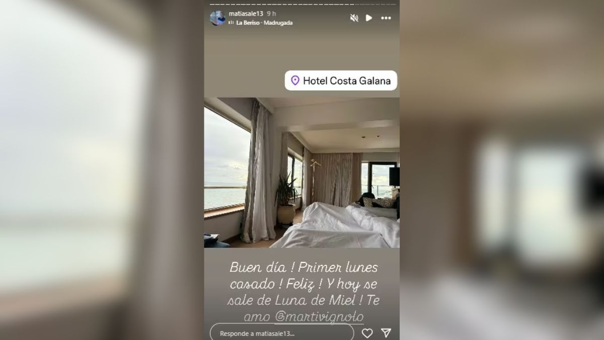 Matías Alé y Martina Vignolo celebran su boda en Mar del Plata.