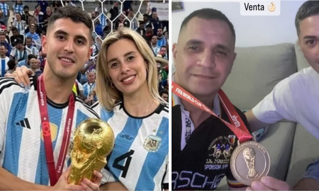 Ganó el Mundial de Qatar 2022 y su ex esposa le vendió la medalla de campeón para pagar su departamento. Ganó el Mundial de Qatar 2022 y su ex esposa le vendió la medalla de campeón para pagar su departamento.