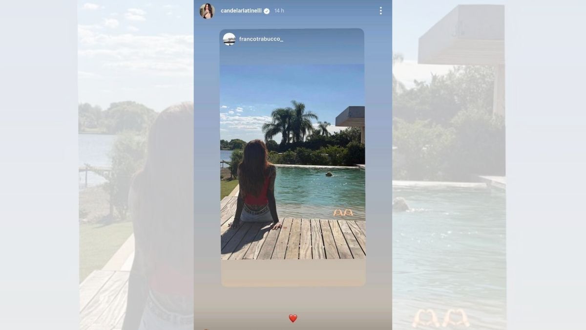 Cande Tinelli compartió una imagen publicada por el jinete y sumó un corazón rojo que encendió los rumores de romance. Cande Tinelli compartió una imagen publicada por el jinete y sumó un corazón rojo que encendió los rumores de romance.