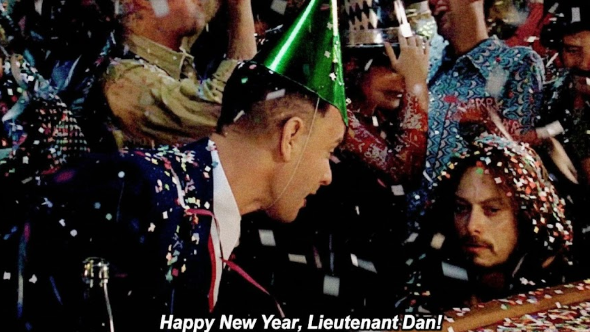 El detalle es que si comienzan a ver Forrest Gump a las 10:38:57 pm del 31 de diciembre