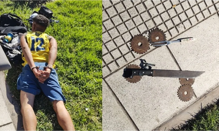 Machete en mano, intentó entrar a la Casa Rosada para atentar contra la vida del presidente Javier Milei. Machete en mano, intentó entrar a la Casa Rosada para atentar contra la vida del presidente Javier Milei.