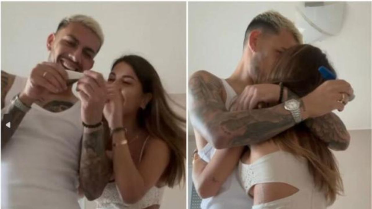 Leandro Paredes mostró el emotivo momento en que se enteró de que su mujer estaba embarazada