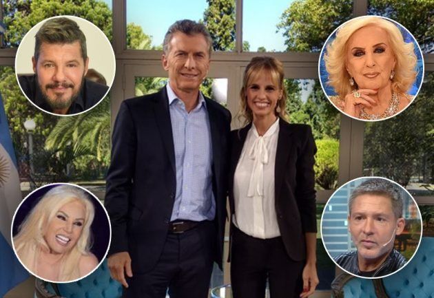 Macri cenó con Tinelli, Mirtha, Susana, Suar y Fabbiani