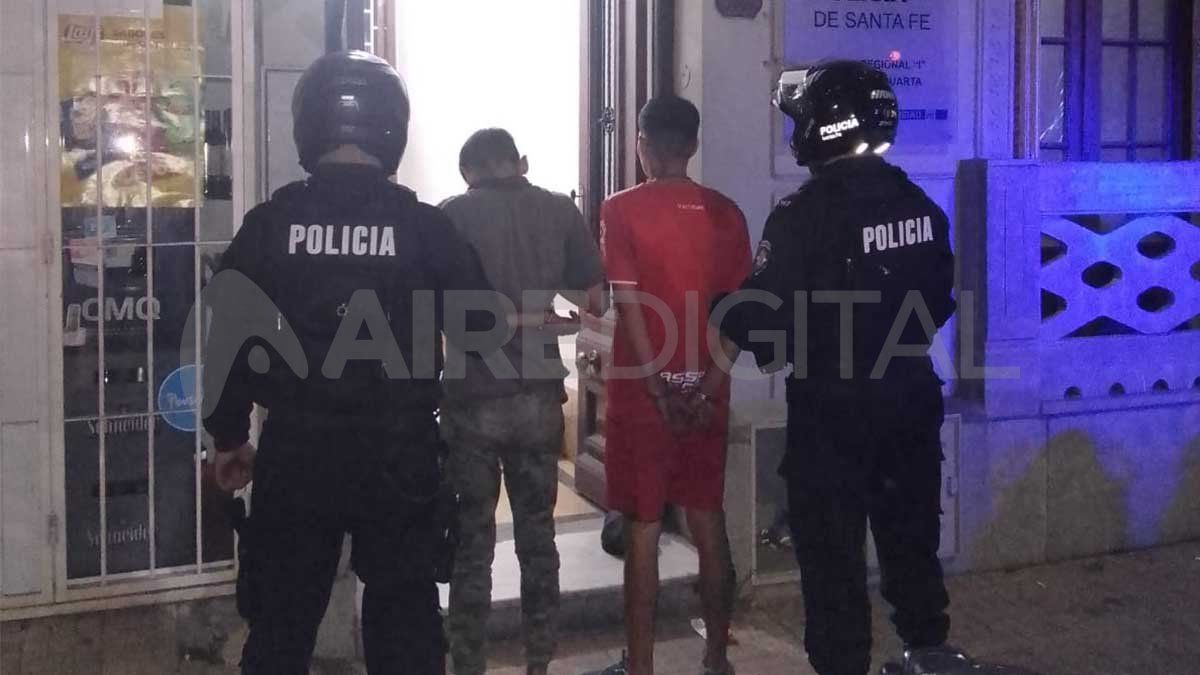 Los dos ladrones fueron trasladados a la Seccional Cuarta. Luego el menor recuperó la libertad