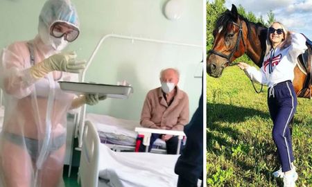 La enfermera rusa que atendió a los pacientes con coronavirus en ropa interior por el calor. La enfermera rusa que atendió a los pacientes con coronavirus en ropa interior por el calor.
