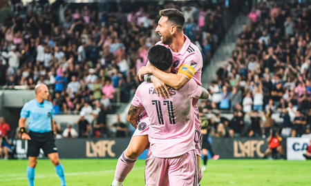 Facundo Farías y Lionel Messi en Inter Miami. Facundo Farías y Lionel Messi en Inter Miami.