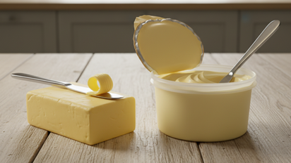 ¿Cuál es la diferencia entre la manteca y la margarina?