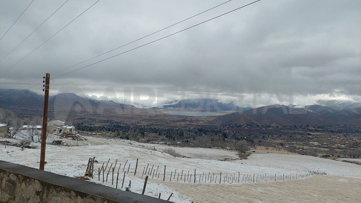 Postales de la nieve en Tucumán este fin de semana.