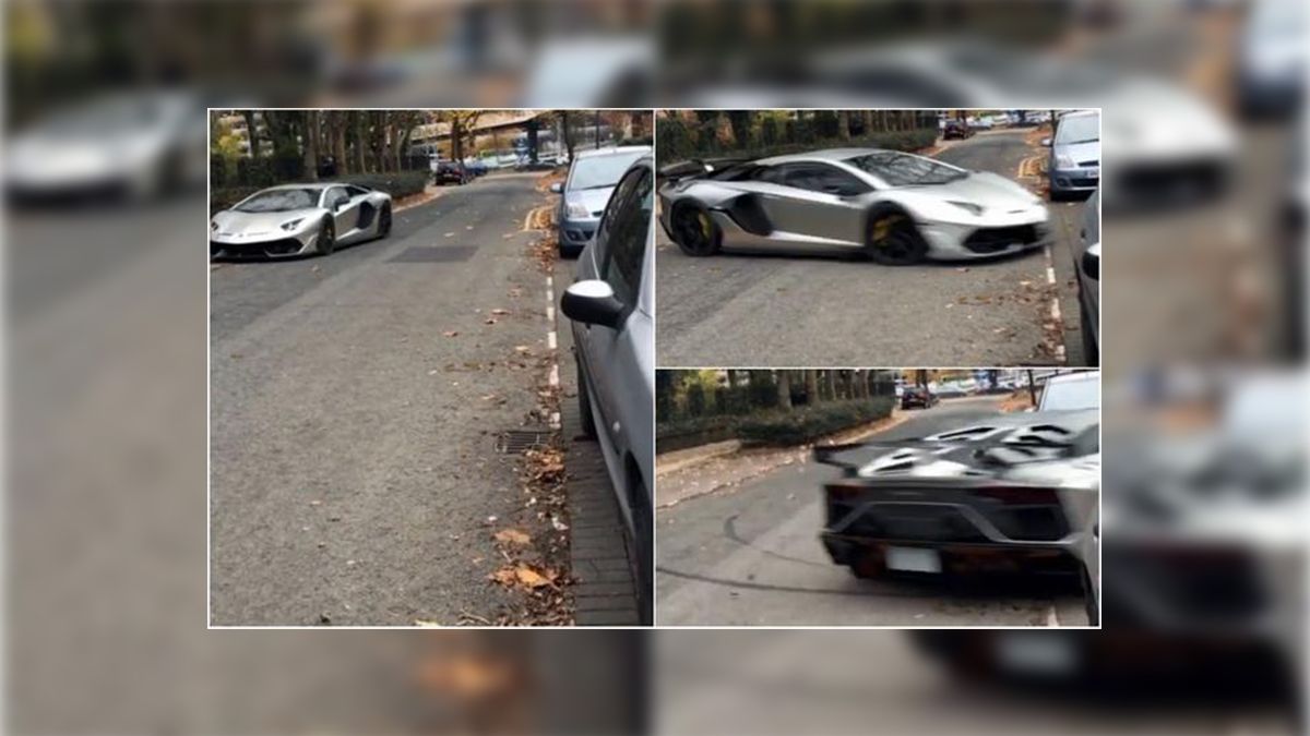 Este Lamborghini hizo una maniobra digna de una pélicula para huir de la policía