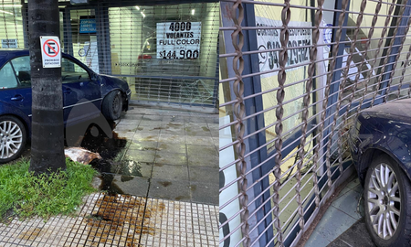 Fuerte choque en Bulevar Pellegrini Fuerte choque en Bulevar Pellegrini