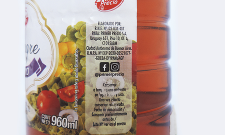 Rige una alerta alimentaria por un vinagre de vino Rige una alerta alimentaria por un vinagre de vino