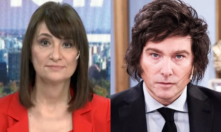 La furia de Javier Milei, al aire, con María Laura Santillán: Me voy a mi casa, me voy directamente