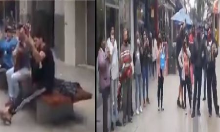 El tuit viral que muestra la previa multitudinaria de Colón vs Racing en la Peatonal San Martín El tuit viral que muestra la previa multitudinaria de Colón vs Racing en la Peatonal San Martín