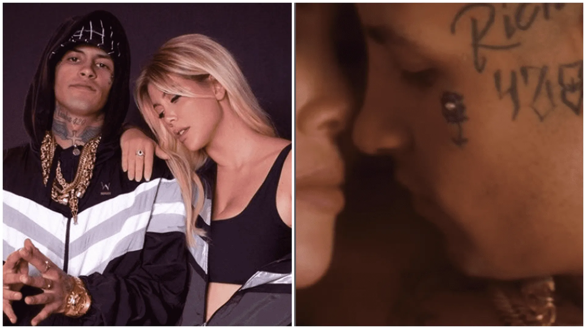 L-Gante publicó en su Instagram imágenes con Wanda Nara en la cama