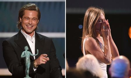 miradita indiscreta y video viral: asi fue el reencuentro entre brad pitt y jennifer aniston miradita indiscreta y video viral: asi fue el reencuentro entre brad pitt y jennifer aniston