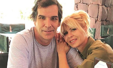 Karina Rabolini junto a su novio Karina Rabolini junto a su novio