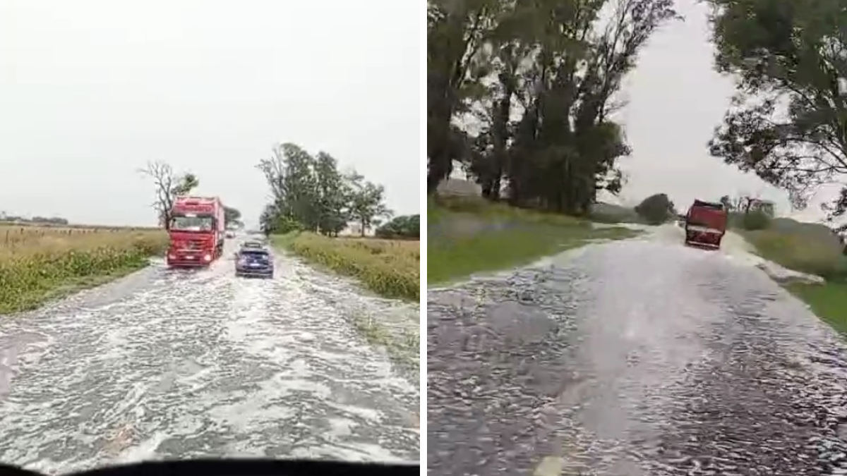 Las lluvias generan complicaciones en la transitabilidad de la Ruta 11 y se realizan desvíos hacia la Ruta Provincial 1.