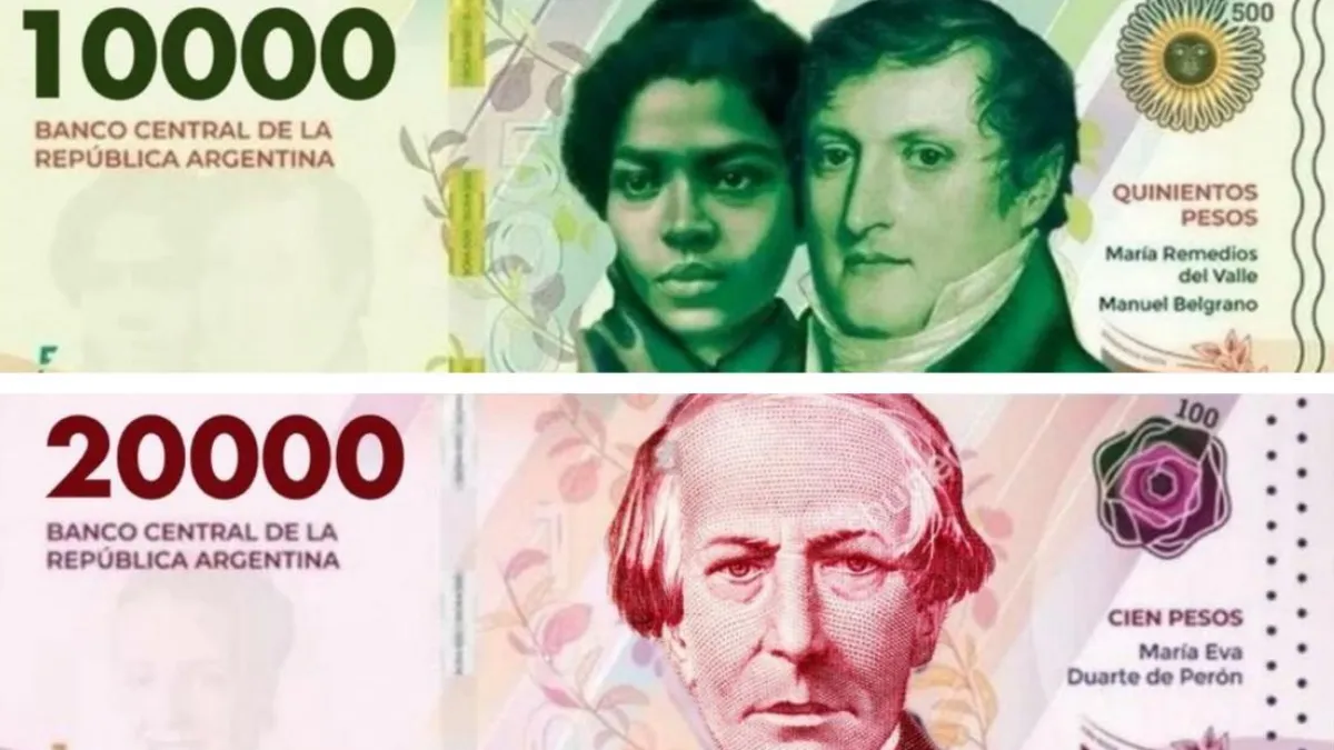 Confirmaron la fecha de circulación para los nuevos billetes de $10.000 y $20.000