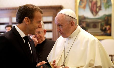 francisco recibio a emmanuel macron francisco recibio a emmanuel macron