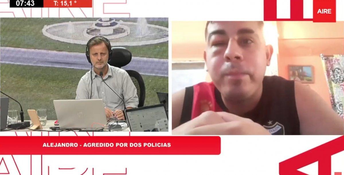 Alejandro Contreras contó cómo fueron los hechos que ocurrieron el lunes a la madrugada cuando dos policías lo atacaron y terminaron detenidos.&nbsp;