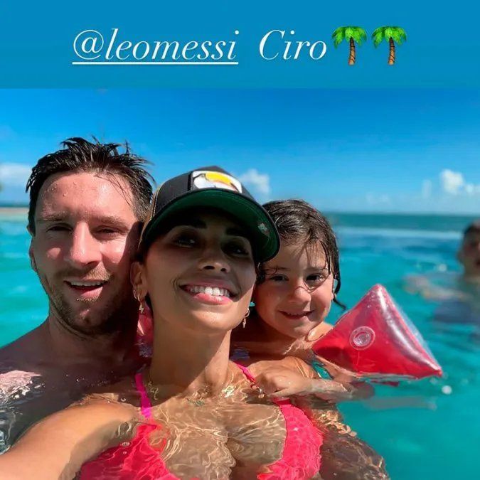 La felicidad de la familia Messi de vacaciones en Miami.