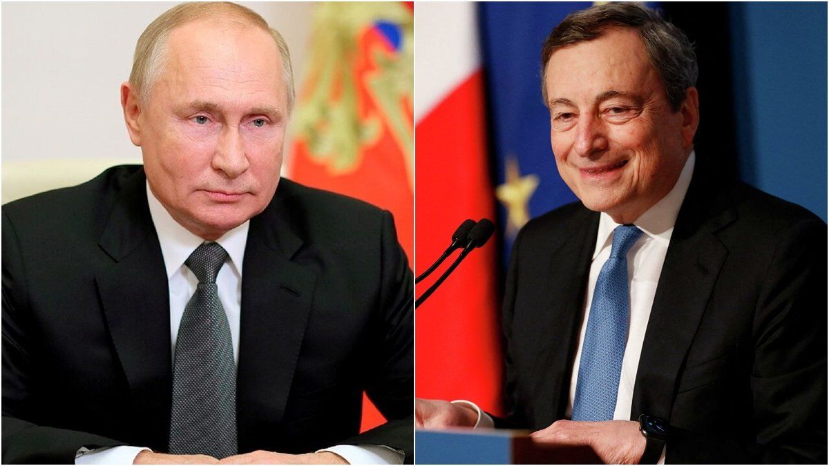 Putin le dice a Draghi que aún no se dan las condiciones para un alto el fuego en Ucrania.