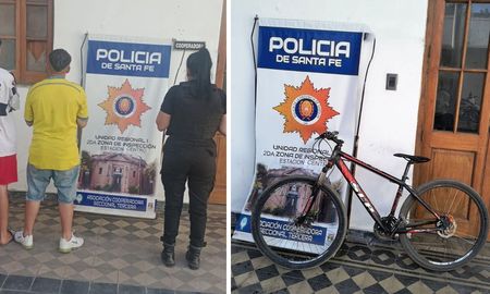 La policía logró secuestrar tres bicicletas y ropa en los allanamientos en el norte de la ciudad, por los robos pirañas en Santa Fe. La policía logró secuestrar tres bicicletas y ropa en los allanamientos en el norte de la ciudad, por los robos pirañas en Santa Fe.