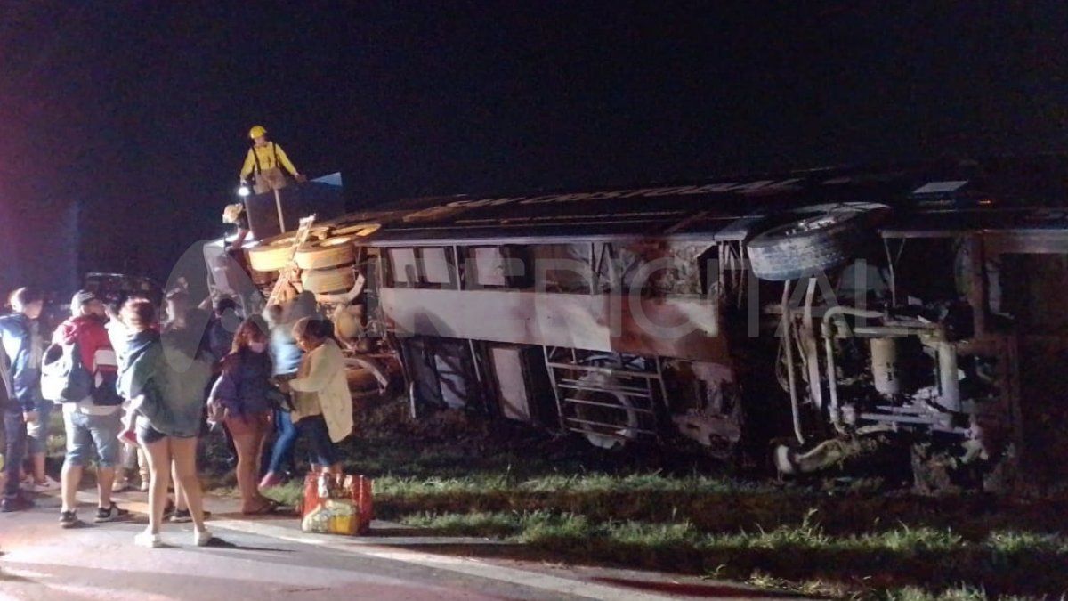 El accidente se produjo a la altura del kilómetro 197 de la ruta Nacional 34.