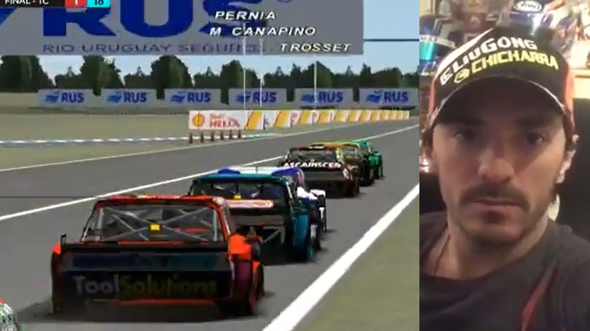 Nicolás Trosset se impuso en Toay y se quedó con la segunda carrera del campeonato virtual de TC