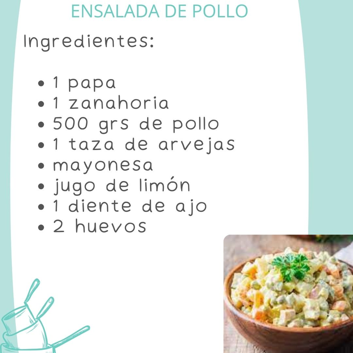 La ensalada de pollo es una excelente alternativa para hacer este verano y sorprender a toda la familia. La ensalada de pollo es una excelente alternativa para hacer este verano y sorprender a toda la familia.