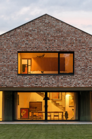 Casa construida con ladrillos tradicionales. Casa construida con ladrillos tradicionales.