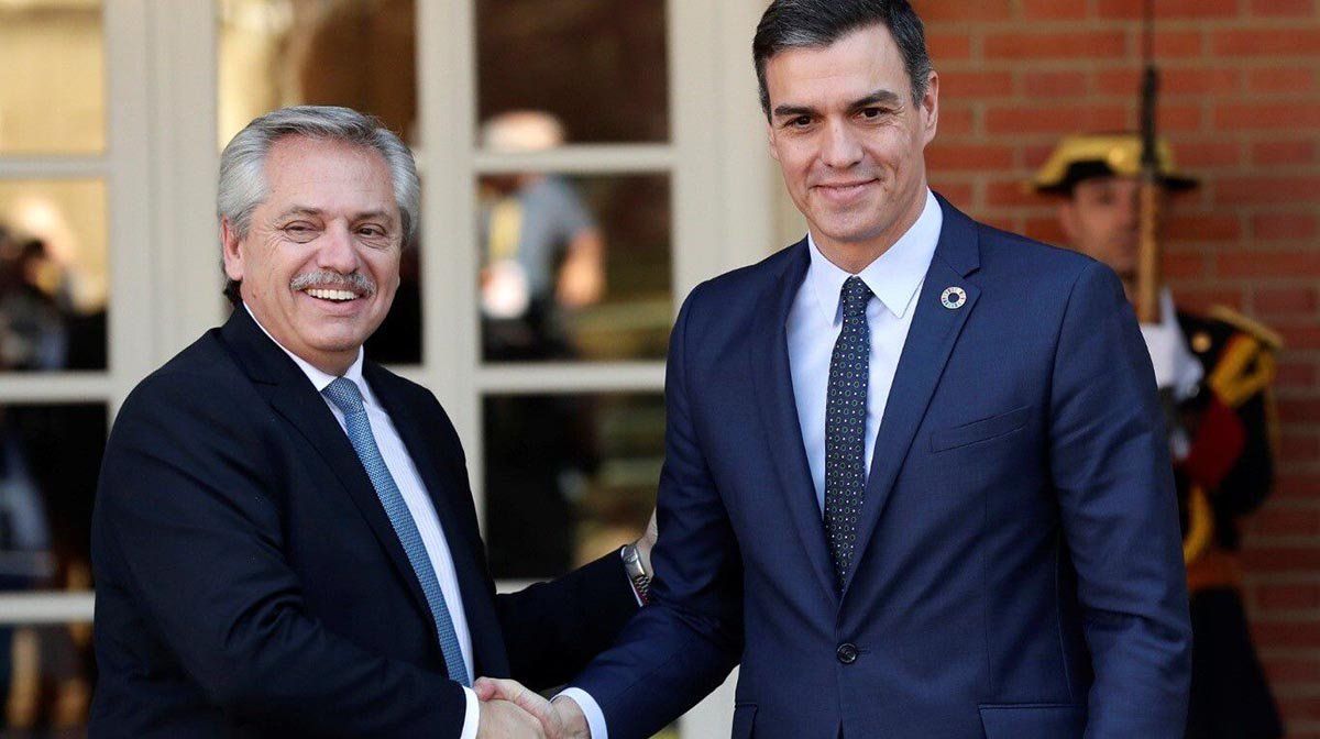En la agenda de este martes, Alberto Fernández tiene previsto un encuentro con el mandatario del Gobierno español, Pedro Sánchez.