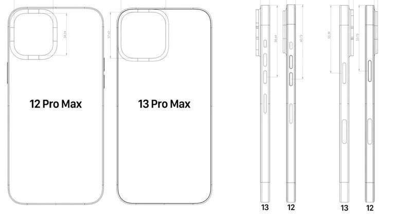 Cómo sería el iPhone 13.