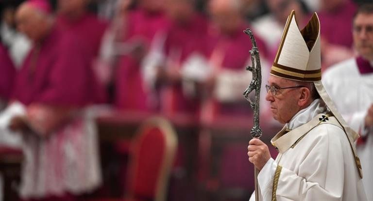 El Papa Francisco ofició la Misa de Gallo en el Vaticano