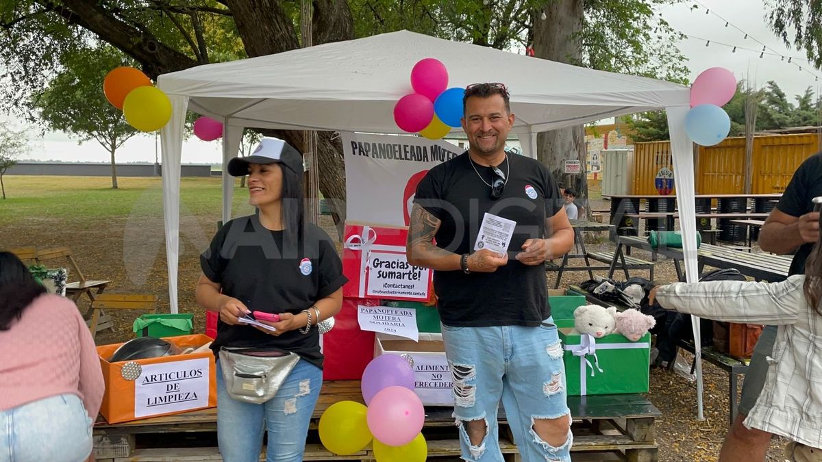 Papanoeleada Motera Solidaria en la Costanera Este
