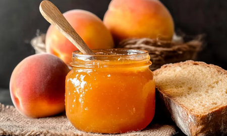 La receta de mermelada de durazno. La receta de mermelada de durazno.