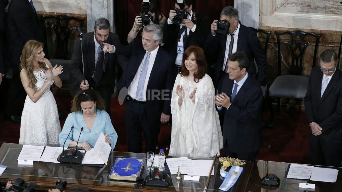 Las mejores fotos de la asunción de Alberto Fernández