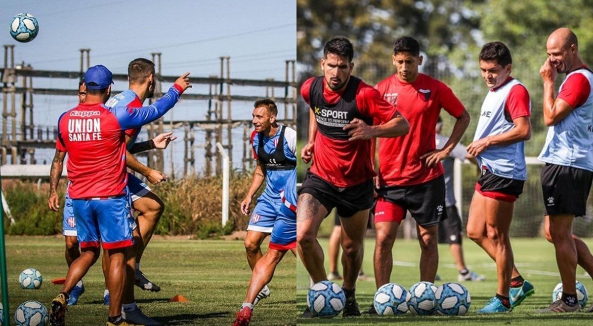 Cómo entrenan los jugadores de Colón y Unión en sus hogares