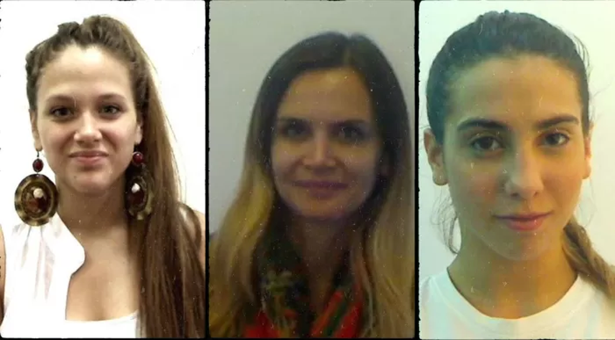 Bárbara Vélez, Amalia Granata y Cintia Fernández.