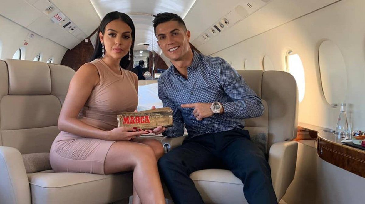 El lujoso avión privado de Cristiano Ronaldo: una rareza de 22 millones de euros.