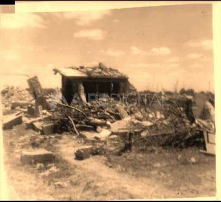Tornado en San Justo. Imagen de archivo.