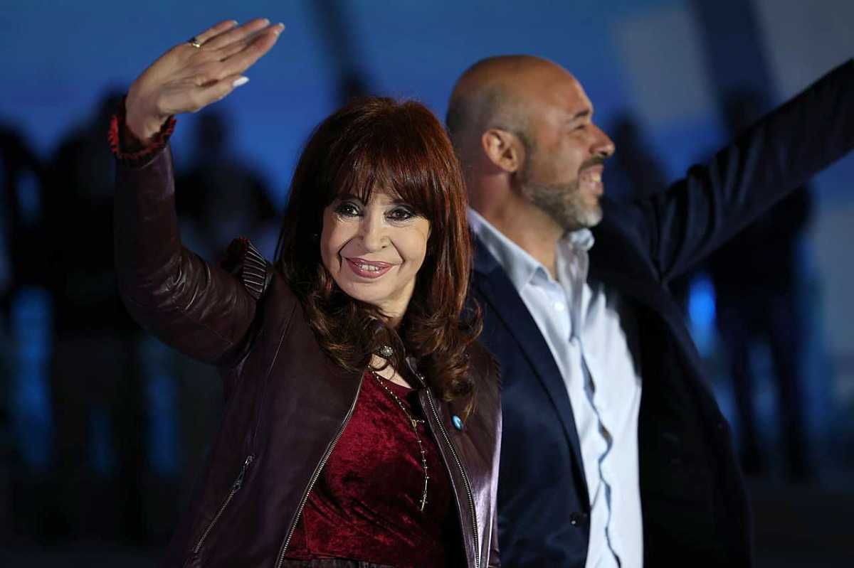 Cristina Kirchner y Martín Ascúa participaron de un acto en la localidad de Paso de los Libres