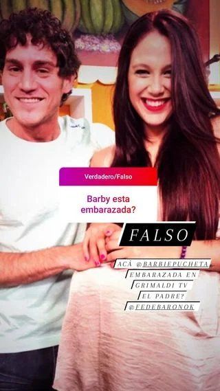 Nazarena Vélez no dudó cuando le consultaron si Barbie Vélez estaba embarazada.
