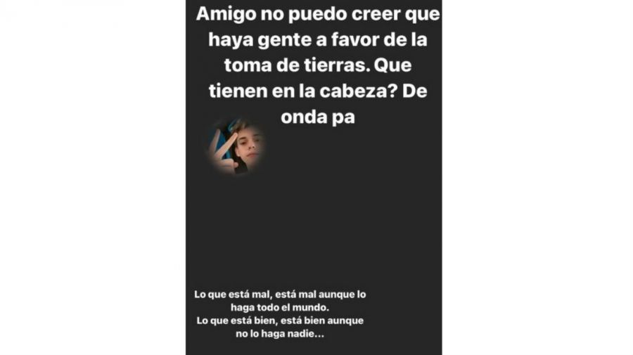 Captura de la historia de Felipe Fort