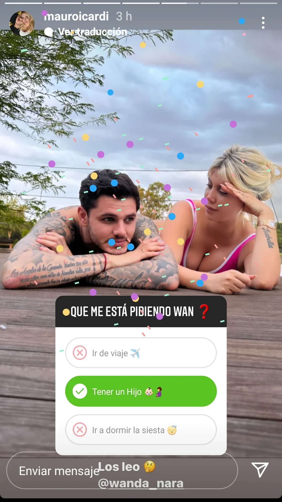 Wanda Nara y Mauro Icardi quieren agrandar la familia.