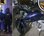 Los dos detenidos por el intento de robo y la moto secuestrada. Los dos detenidos por el intento de robo y la moto secuestrada.
