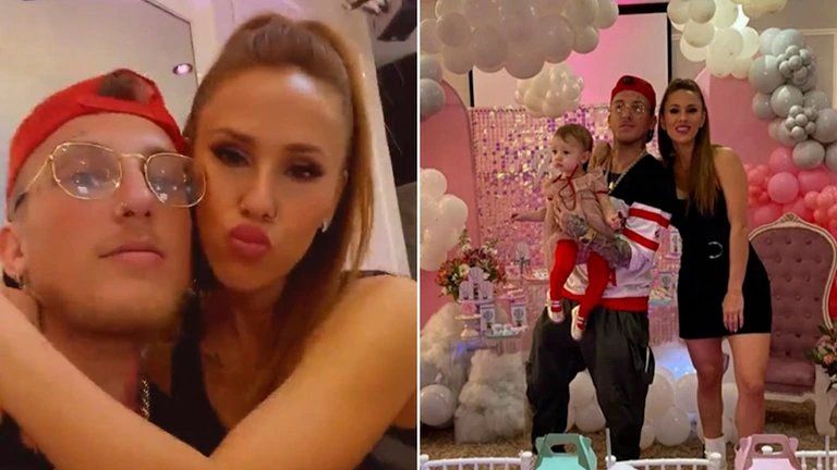 Barby Silenzi y El Polaco festejaron el cumpleaños de su hija.