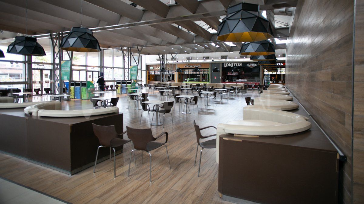 No están habilitados los patios de comida.
