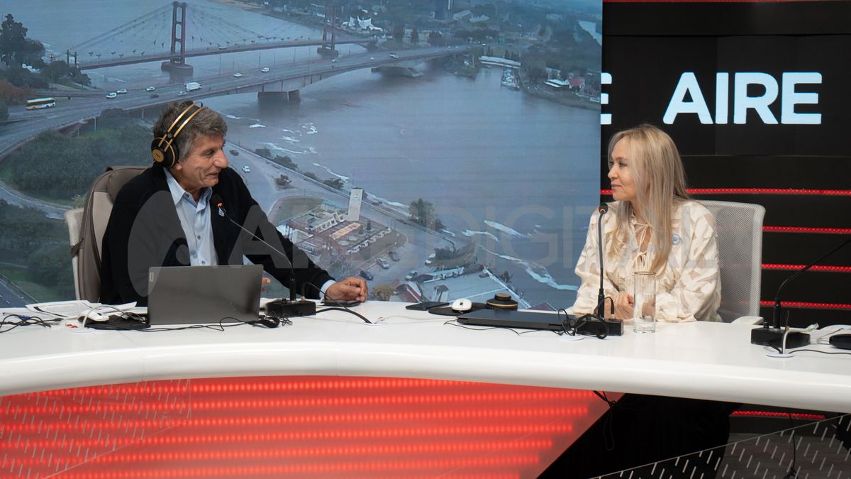 La fiscal general María Cecilia Vranicich junto a Luis Mino en Ahora Vengo