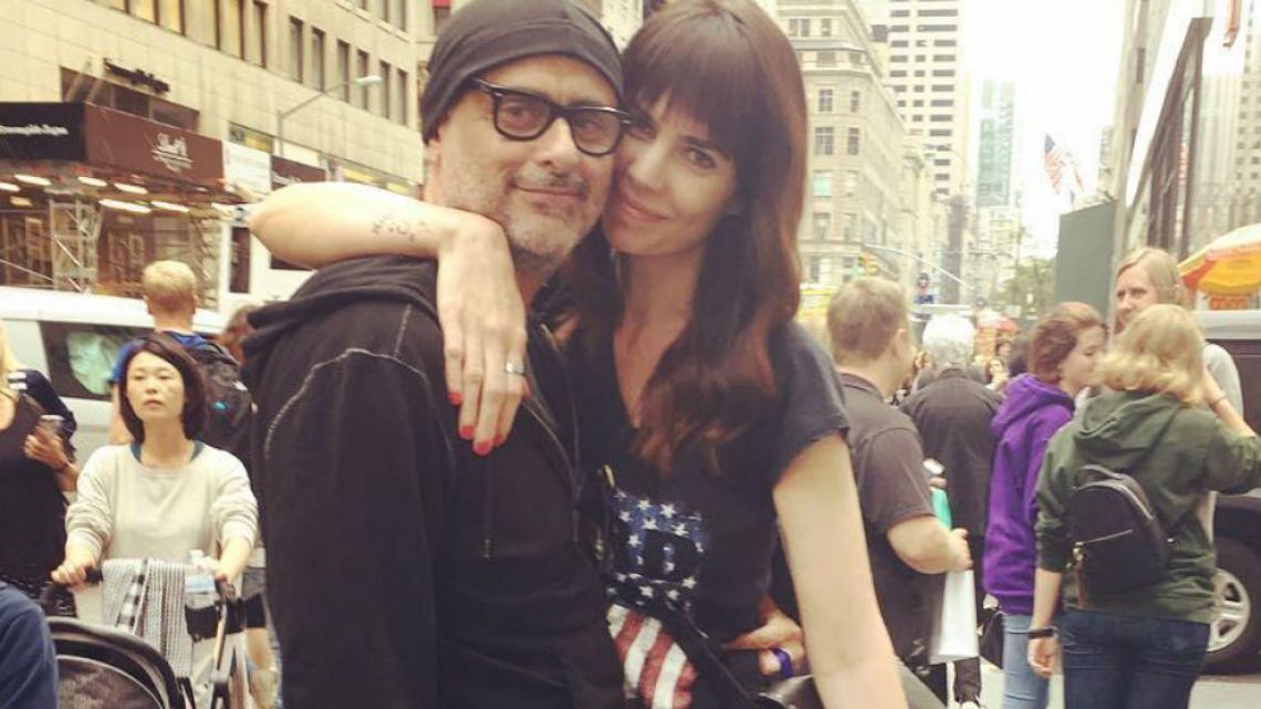 Romina Pereiro junto a Jorge Rial. 